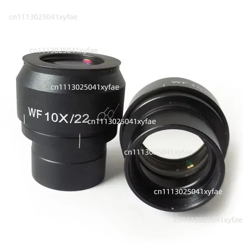 1PCS WF10X High Eye Point Wide Angle Microscope Eyepiece, 22mm Field of View Diopter Adjustable for Biological Microscope