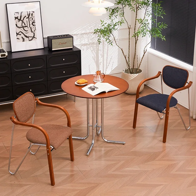 Nordic Luxury Dining Chair Modern Originality Coffee Shop Living Room Dining Chair Balcony Salon Home Furniture Sandalye FYDC image 4