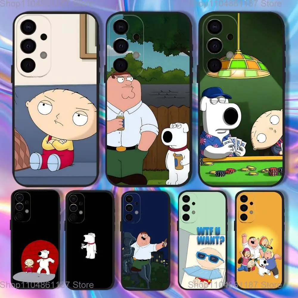 

F-Family Funny Guy Phone Case For Samsung S25,S24,S21,S22,S23,S30,Ultra,S20,Plus,Fe,Lite,5G Black Cover