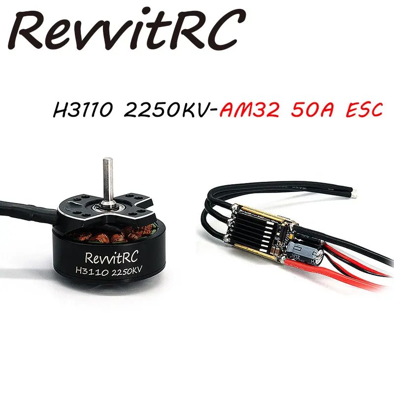 2024 NEW RC Crawler ESC AM32 50A H3110 Motor 1850KV 2250KV APE32 50A With Wi-Fi Link BEC 5-10V For 1/10 Shafty RC Truck