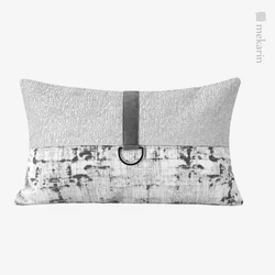 Couch fine grain stitching, middle fastener, waist pillow, cushion, soft decoration, light luxury sofa, living room pillow