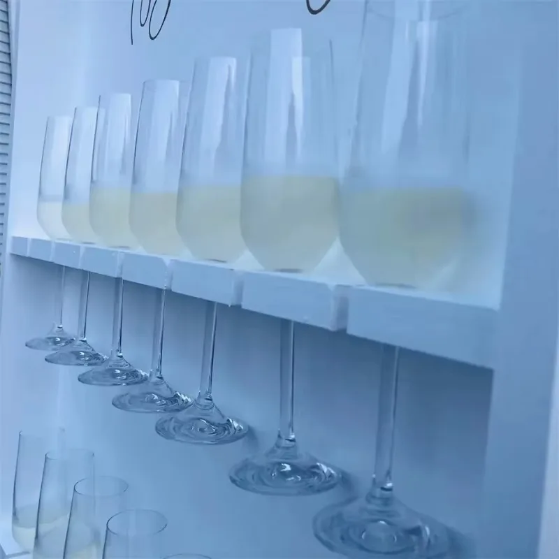 Custom Wooden Wine Glass Display Stand