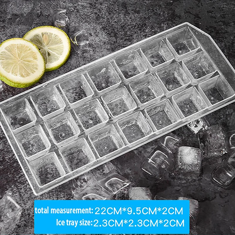 1 szt. 21 siatek zagęszcza plastikowe forma kostki lodu DIY Whisky wielokrotnego użytku tacka do lodu galaretka do zamrażarki formy domowe akcesoria barowe kuchenne