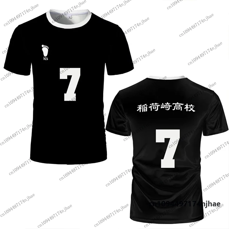 2026 Anime Haikyuu Men's T-shirt Inarizaki High School Volleyball Team Uniform Role-playing Atsumu Miya Sports Kids/Adult Tees