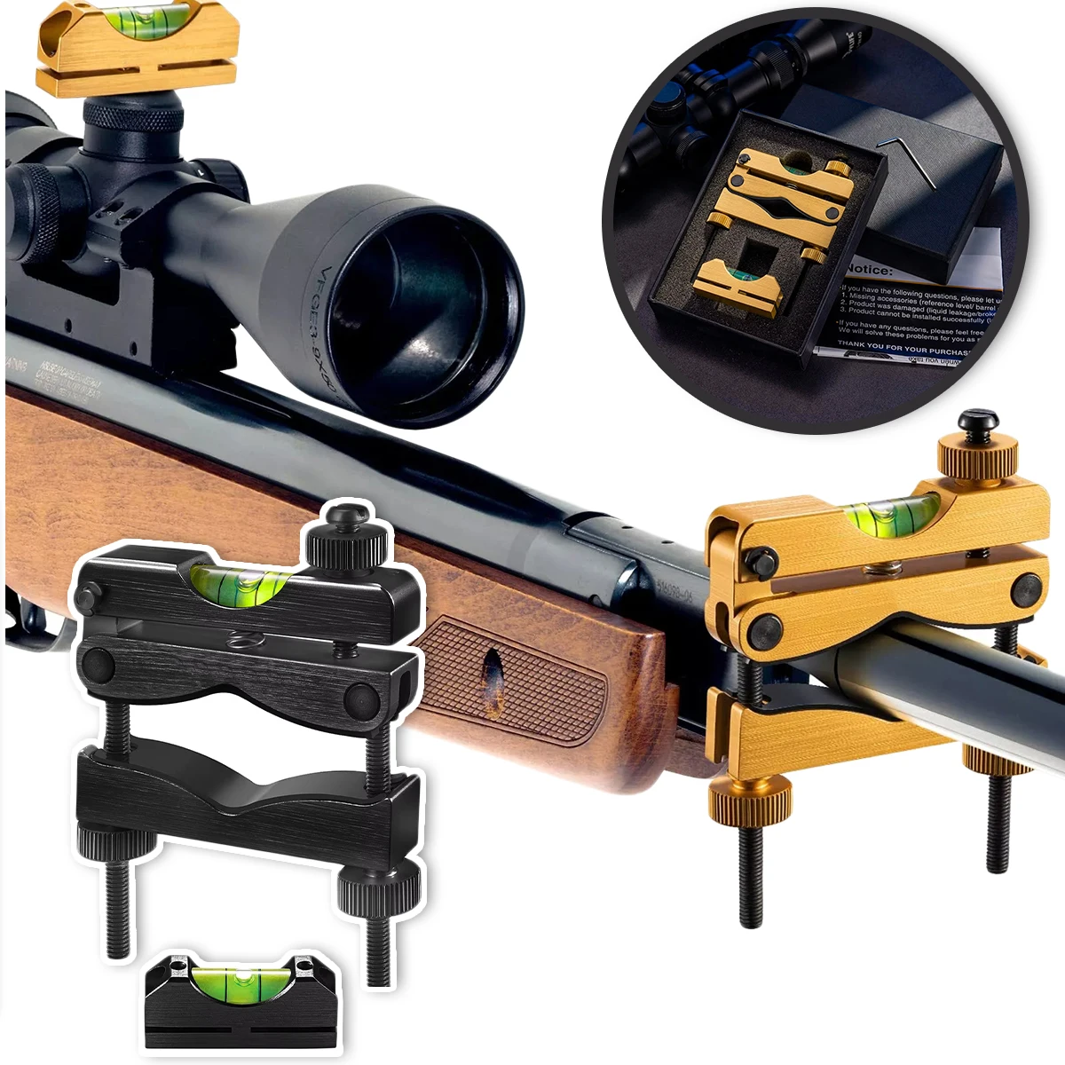 

Riflescope Alignment Leveling Tool Kit Tactical Scope Level Magnetic Leveling Tool High-Precision Bubble Leveling System