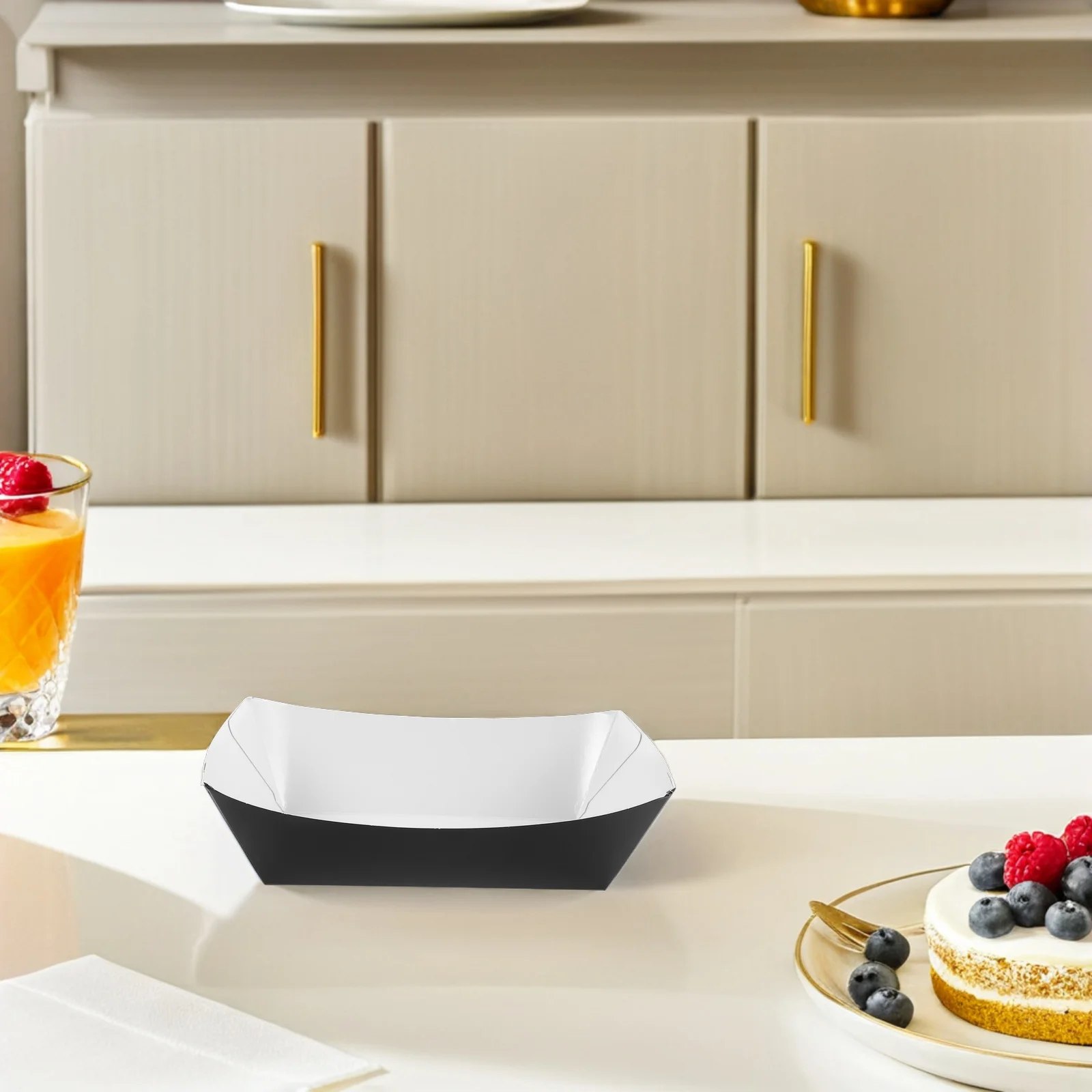 

60 Pcs Tortilla Tray Candy Serving Boats Buffet Trays Appetizer French Fry Paper Sushi Plate Hot Dog Chip Dip
