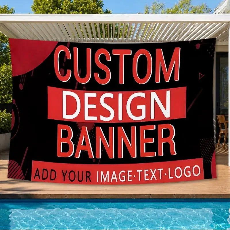 Custom Banner Flags Suitable For Birthday Physical Activities All Saints' Day Wall Decoration Commercial Advertising Promotion
