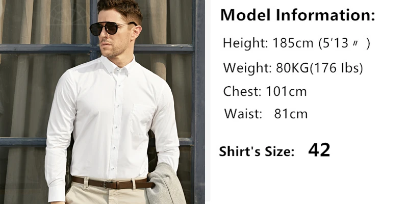 Smart Five Men Dress Shirts 100% cotton Long Sleeve Regular Slim Fit Formal Shirts Male 2019 Summer Spring New Big Size 45 46