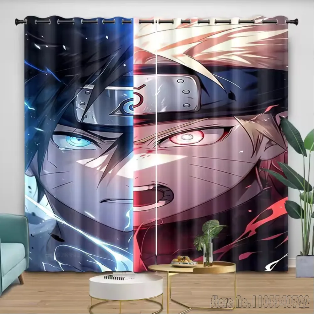 

2026 крутой аниме-мультфильм Узумаки Н-Наруто, 2 панели/набор, затемняющие шторы на окно, японская игра, гостиная, принт, подарок для маленьких детей