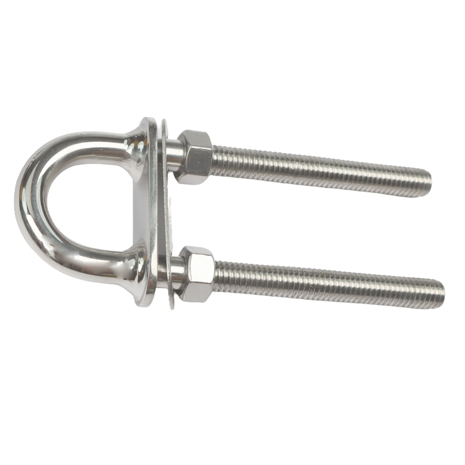 Stainless Steel Marine Boat Stern Eye Tie Down U Bolt, 3/8