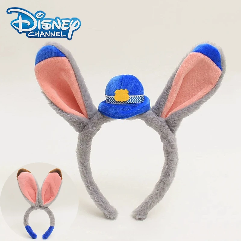 

Disney Zootopia Plush Headband Judy Hopps Kawaii Cartoon Fashion Wash Face Take Photos Headwear Hairband Girl Hair Accessories