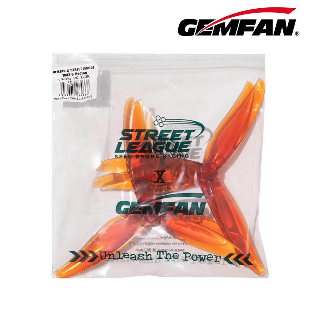 Gemfan 7043 X ストリートリーグ 7043 レーシング 7X4.3X3 3 ブレードプロペラ FPV フリースタイル 7 インチ長距離ドローンドローン DIY パーツ