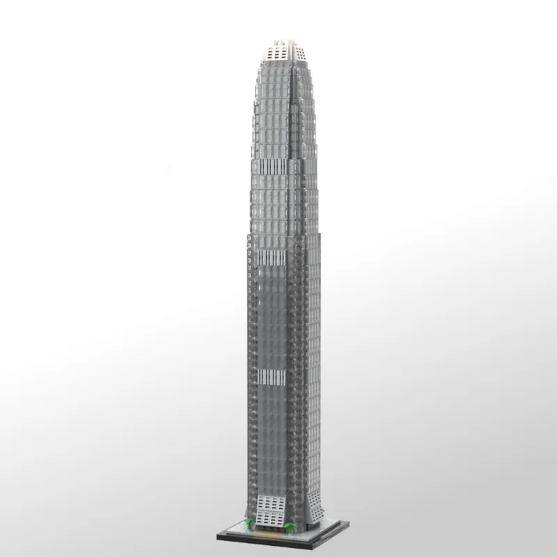 1:800 Scale MOC Building Blocks Kit - Hong Kong IFC II model, 2044pcs, Architecture Fan Gift, DIY Construction Set