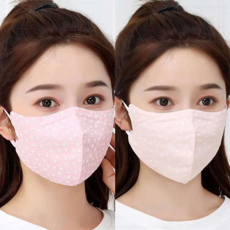 

Ladies Thin Pure Cotton Waable Mask UV Protection Dust Proof Eye Protection Medical Environment Decorative Normal Specifica...