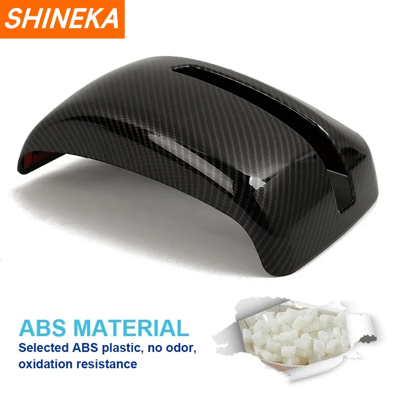 SHINEKA Car Rearview Mirror Shell Decoration Cover Trim for Suzuki Jimny JB64 JB74 2019 2020 2021 2022 2023 Exterior Accessories