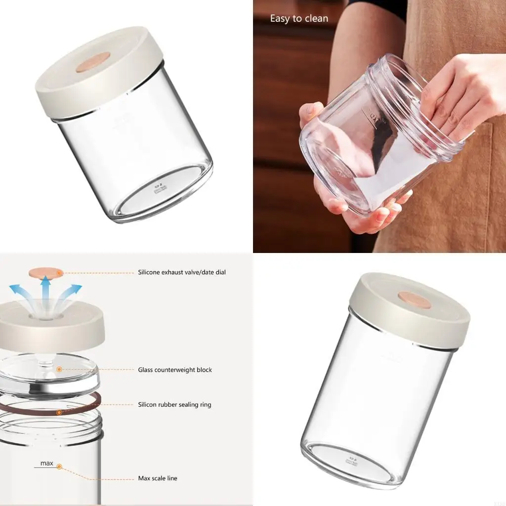 

Multipurpose Fermenting Crock With Automatic Venting System Heat Resistant Glass Construction Kitchen Essential KXRE