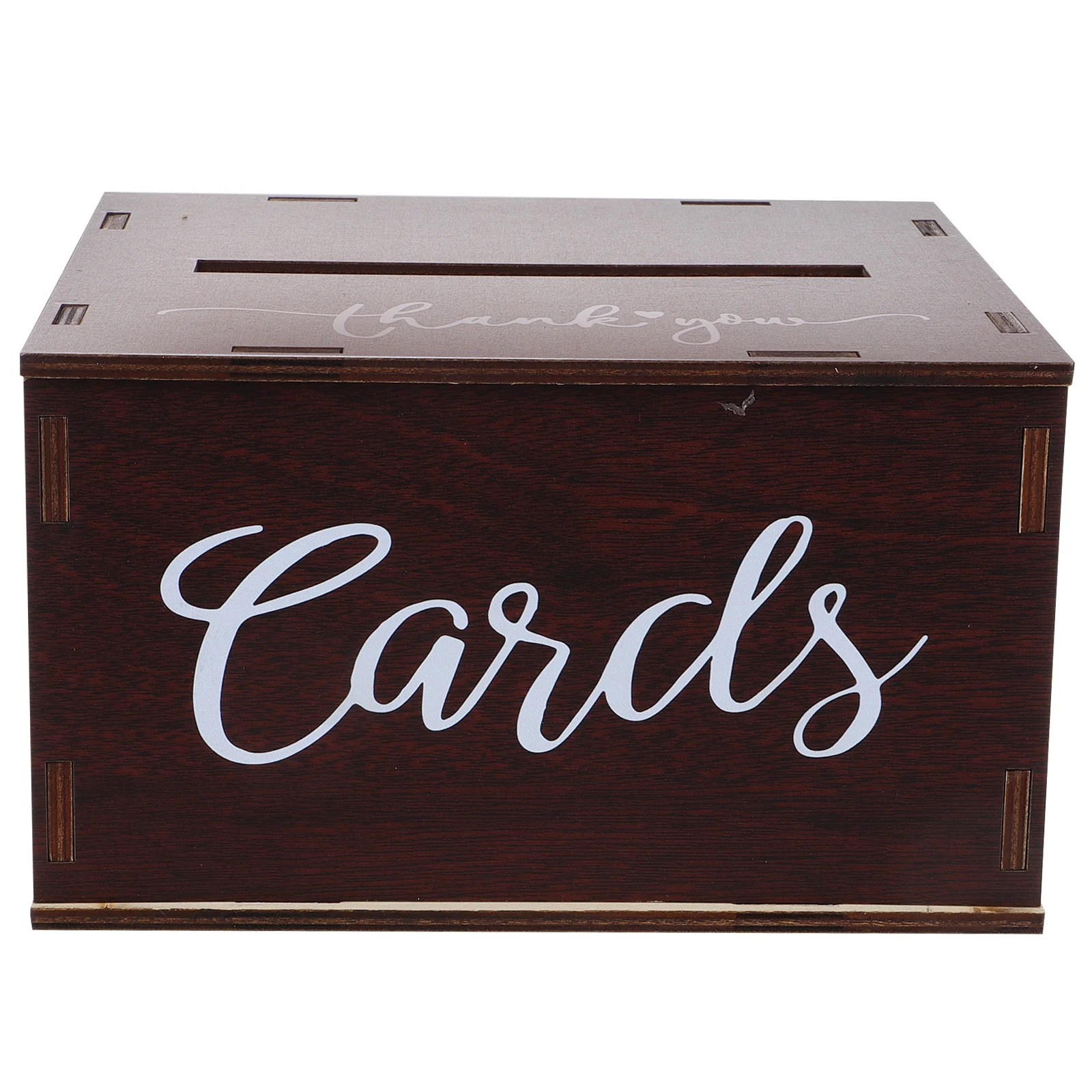 

Wedding Card Box Wood with Blank Cards Multi-Occasion Keepsake Storage for Reception Anniversary Birthday Christmas Party Rustic