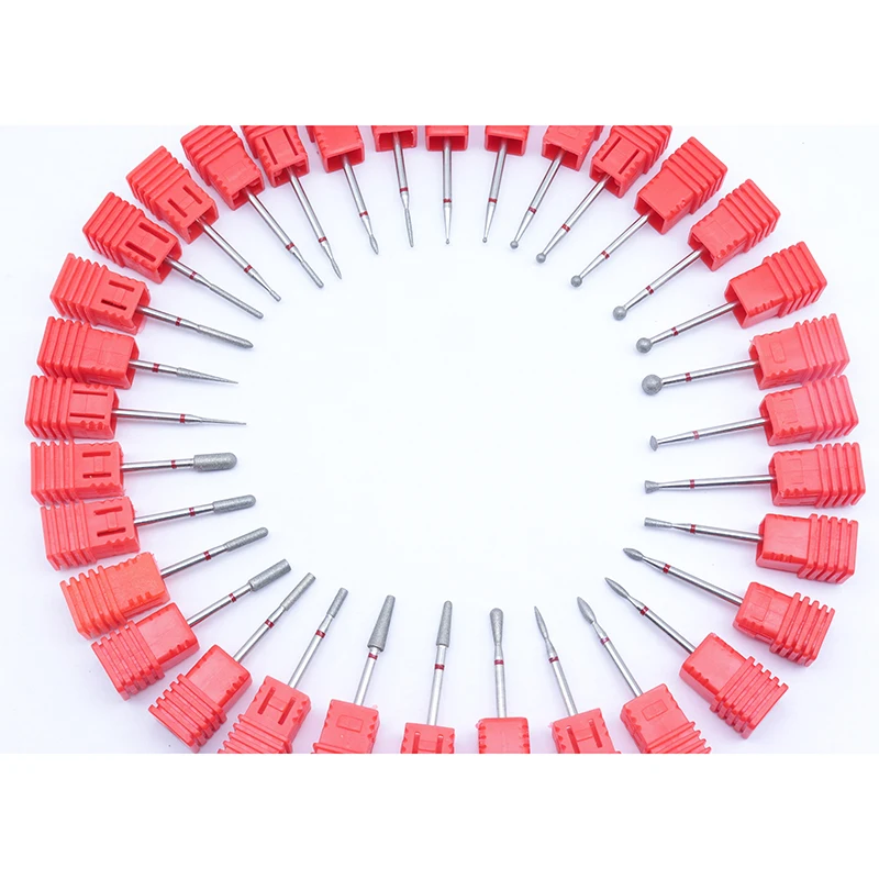 Easy Nail 33 Types Diamond Fine Nail Drill Milling Cutter for Manicure Rotary Bits Cuticle Clean Accessories Nail Files Art Tool