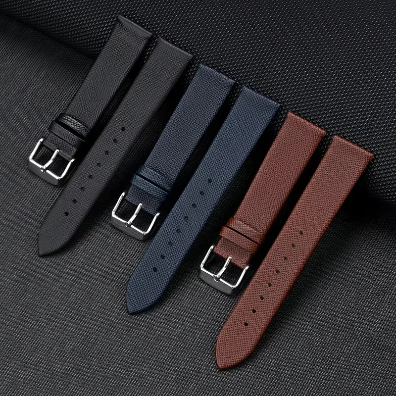 

12 14 16 17 18 19 20 21 22mm High Quality Soft Cowhide Leather Watch Strap Replacement for Universal Waterproof Watch Band