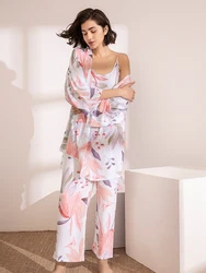 Conjuntos de pijama feminino soltos, loungewear confortável, plus size, S-XL, 100% viscose