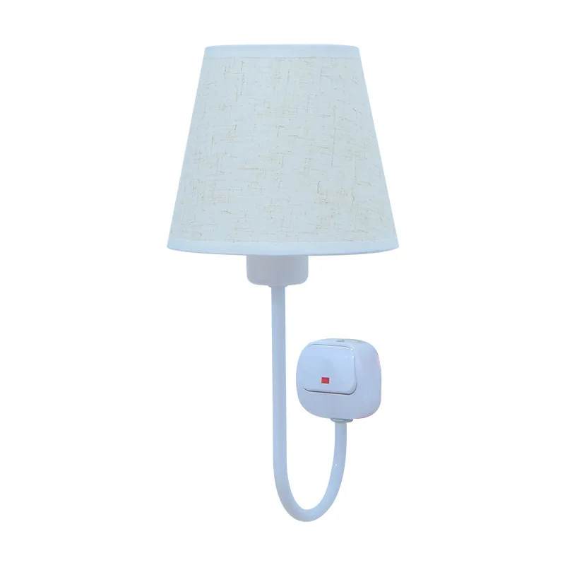 Table lamp bedside head light plug -in, home three -color soft light, simple wireless socket, small night lamp