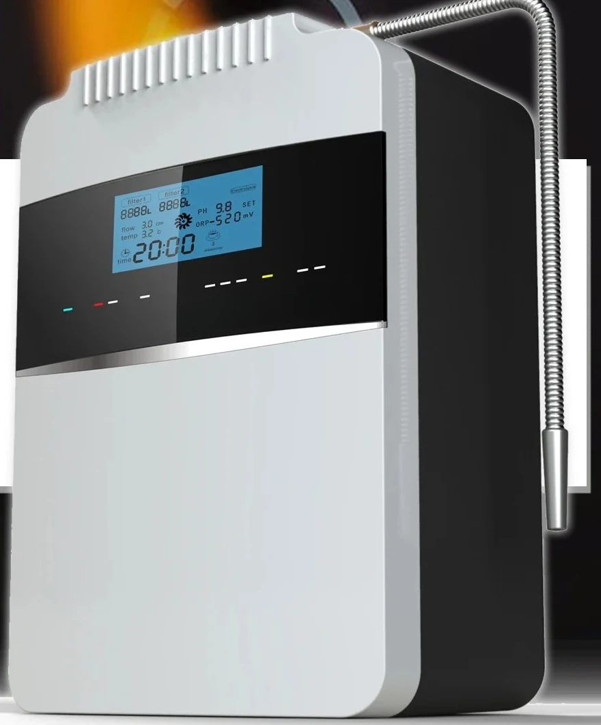 Water Filter with 8 Ti-Pt  Plates pH 2.5-11.2 Kangen Water Ionizer Hydrogen