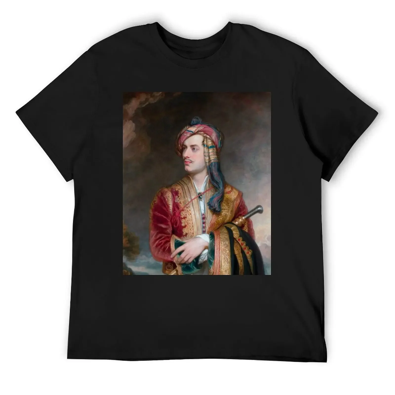 Lord Byron in Albanian Dress - 1813 T-Shirt plus size clothes man t shirt mens t shirt