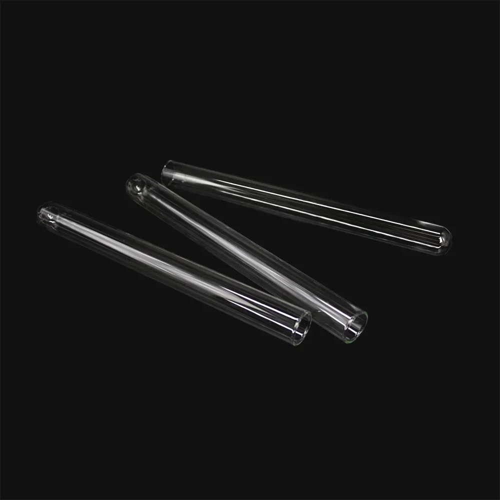 Biosharp Laboratory Tube High Borosilicate Flat Mouth Round Bottom Test Tube 10ml/44ml Laboratory Glass Test Tube for Chemistry