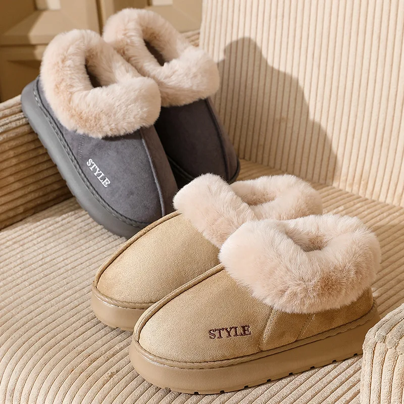 Maternity Slippers All-inclusive Cotton Home Thickened Thermal Bag and EVA Non-slip Snow Boots