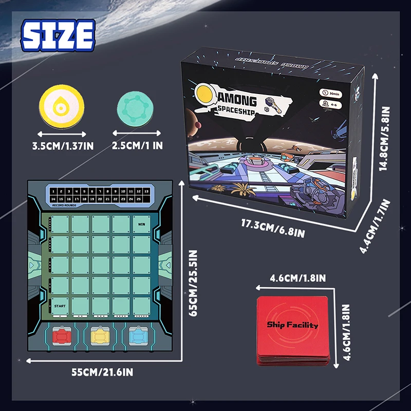 Galactic Strategy Board Game – Showcase Your Disguises and Skills for 4-6 Players, Perfect for Teens and Adults, Ideal for Holid