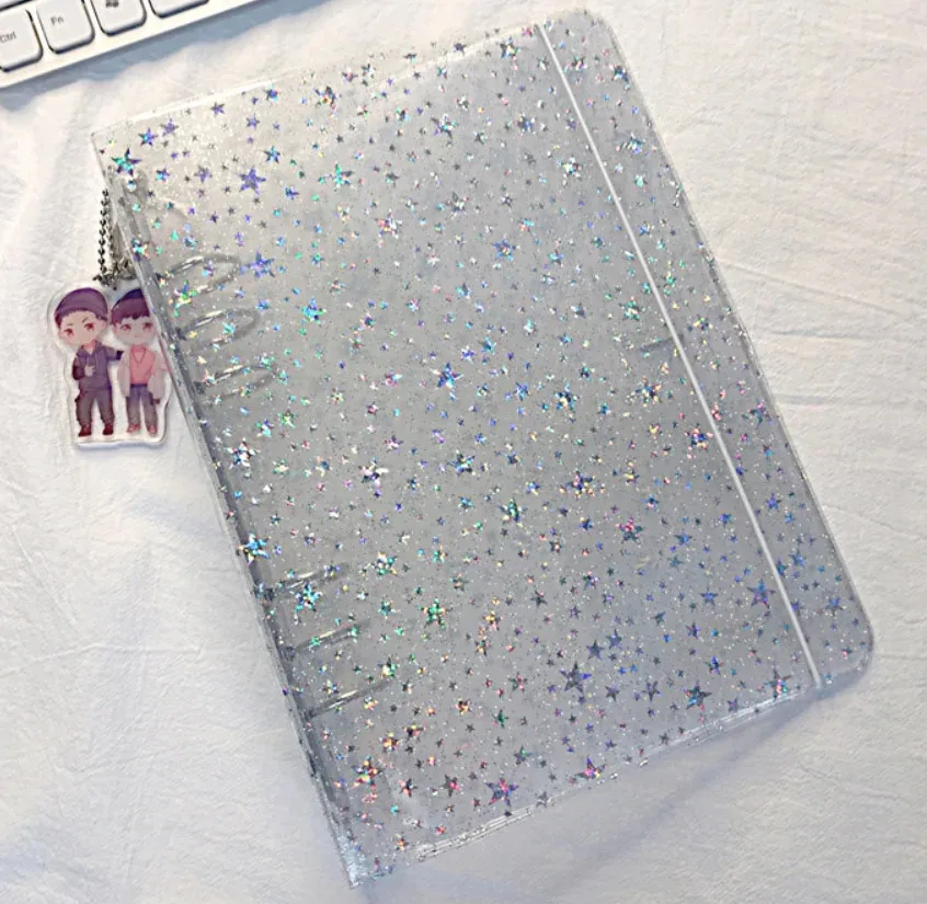 A5 A6 Glittery StarBinder Photo Collect Book&Journal Bonds Notebook Agenda Organizer Planner School Stationery