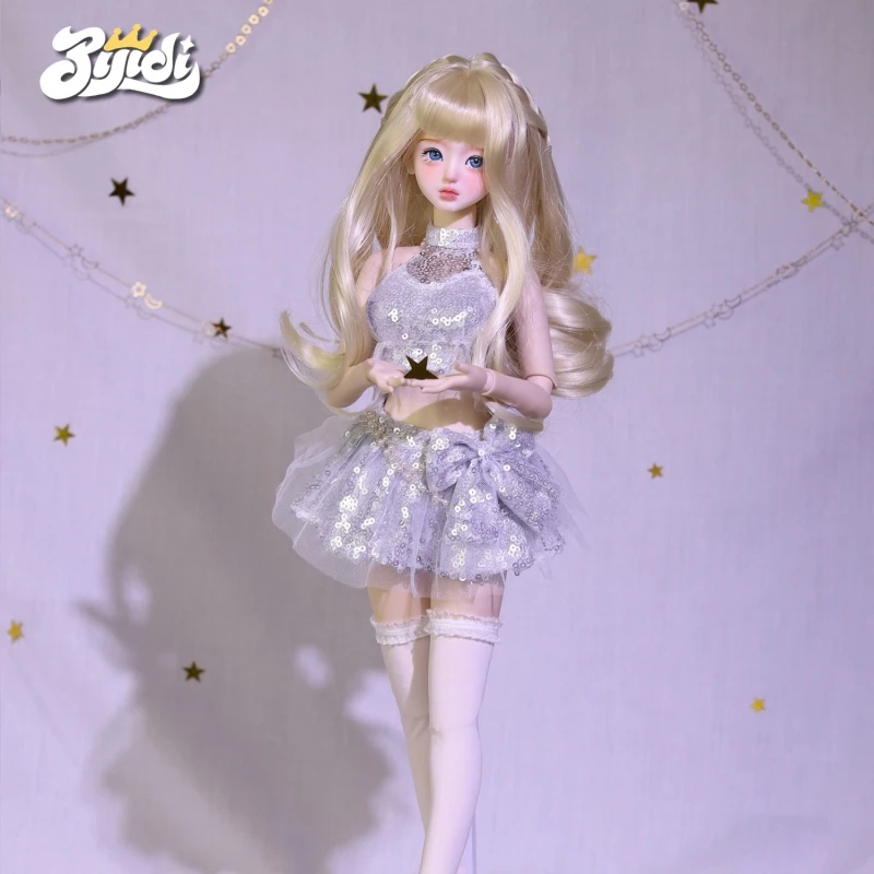 Bjidi Serie Limitata 1/4 Bambola BJD MJD Set Completo con Abito da Palcoscenico e Trucco, Bambola Snodata 45cm, Modello Fai da Te, Regalo di Compleanno per Ragazze