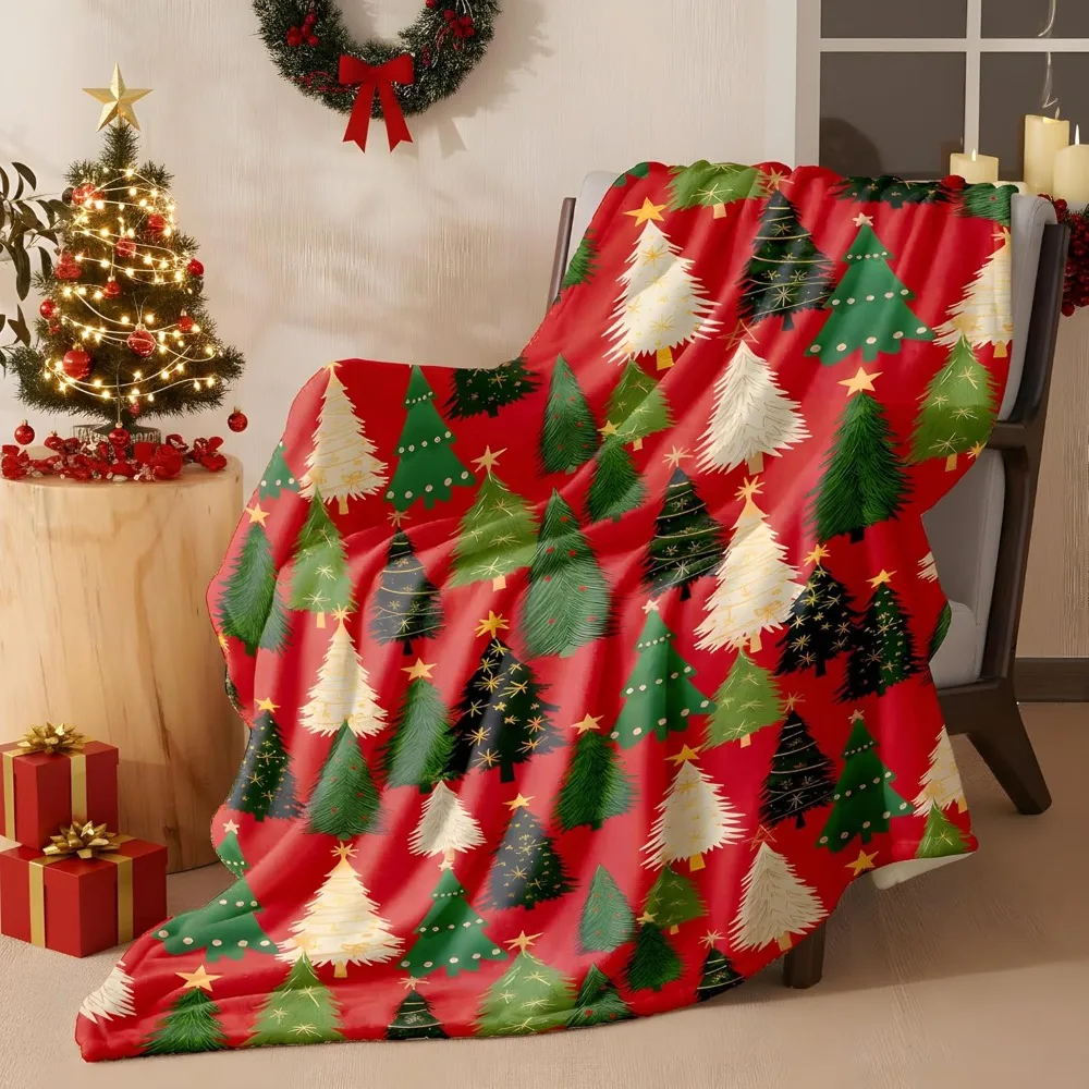 

Cozy Christmas Fleece Blanket - 300 GSM Soft Holiday Throw for Sofa, Bed, and Couch