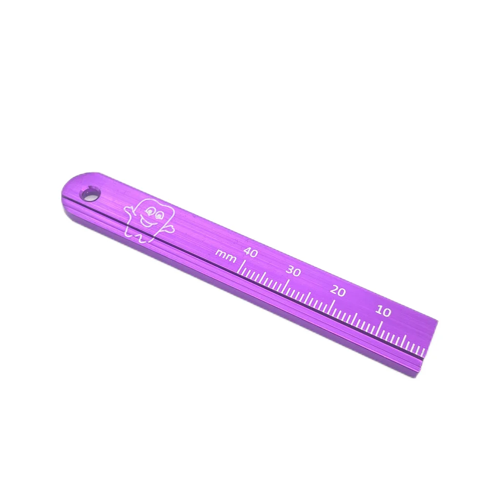 1Pc Colorful Aluminium Dental Endo Rulers Span Measure Scale Endodontic Finger Rulers Dentist Tools Materials