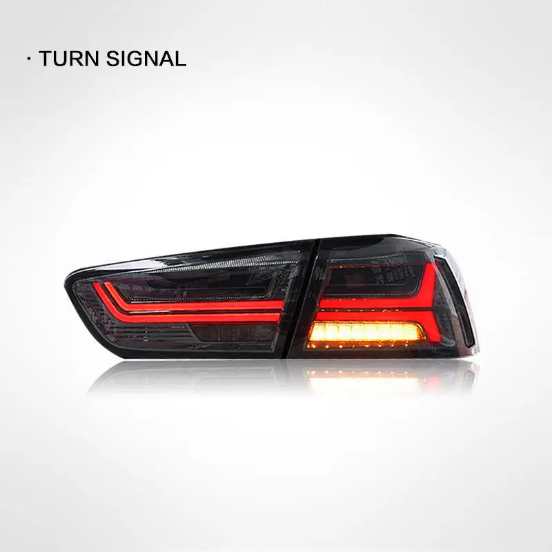 Car LED Taillight Assembly For Mitsubishi Lancer EVO 2008-2018 Brake Reverse Parking Running Rear Lamp Dynamic Streamer Turn - view 6