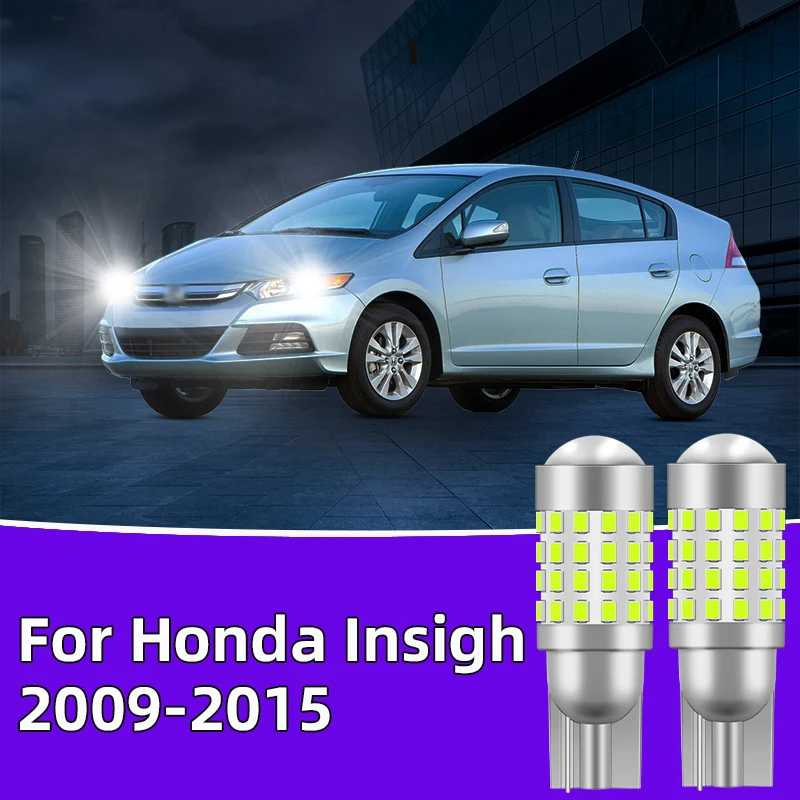 2PCS For Honda Insigh 2009-2015 Car Led Clearance Lights T10W5W width lights side marker position Signal Lamp Traffic Bulb White
