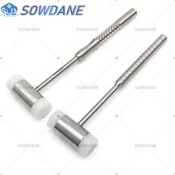 Dental Teeth Bone Extraction Tool Bone Mallet Hammer with Replaceable Pad Pads Inserts Multi Purpose Dental Surgical Instrument