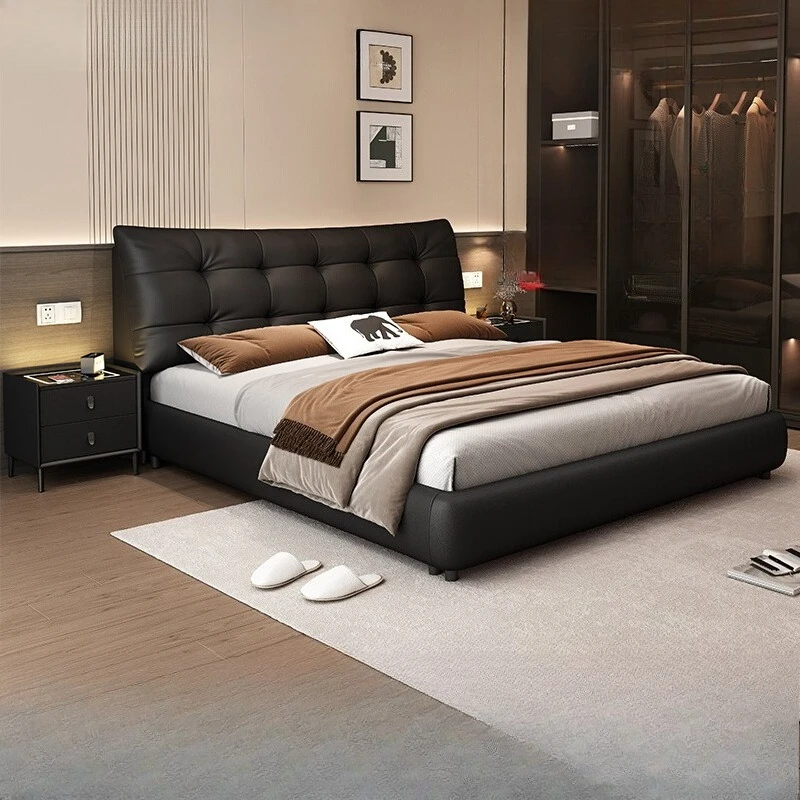 

Luxury Modern 150x200cm 180x200cm 200x220cm Double bed 2 people bases and frames bedroom beds furniture double bed frame frames