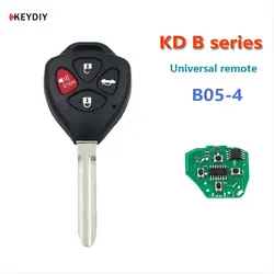 Keydiy KD B05-4 Uniwersalny klucz zdalny 4 przyciski do Toyoty Style do KD900 Kd-x2 KD Mini Key Programmer B Series Samochodowy klucz zdalny