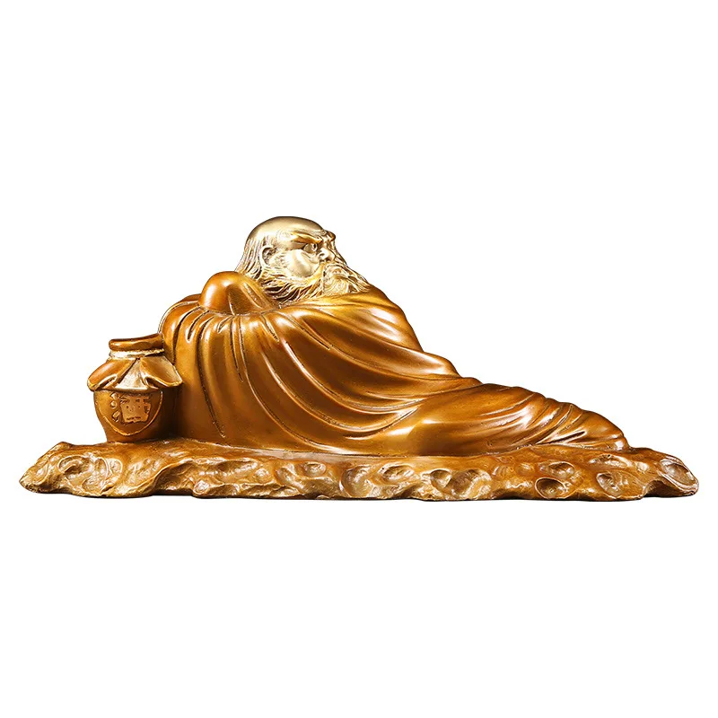 النحاس سيد زن بوذا تمثال النحاس الحرف الزينة أثاث المكاتب المنزلية الهدايا سيارة الحلي