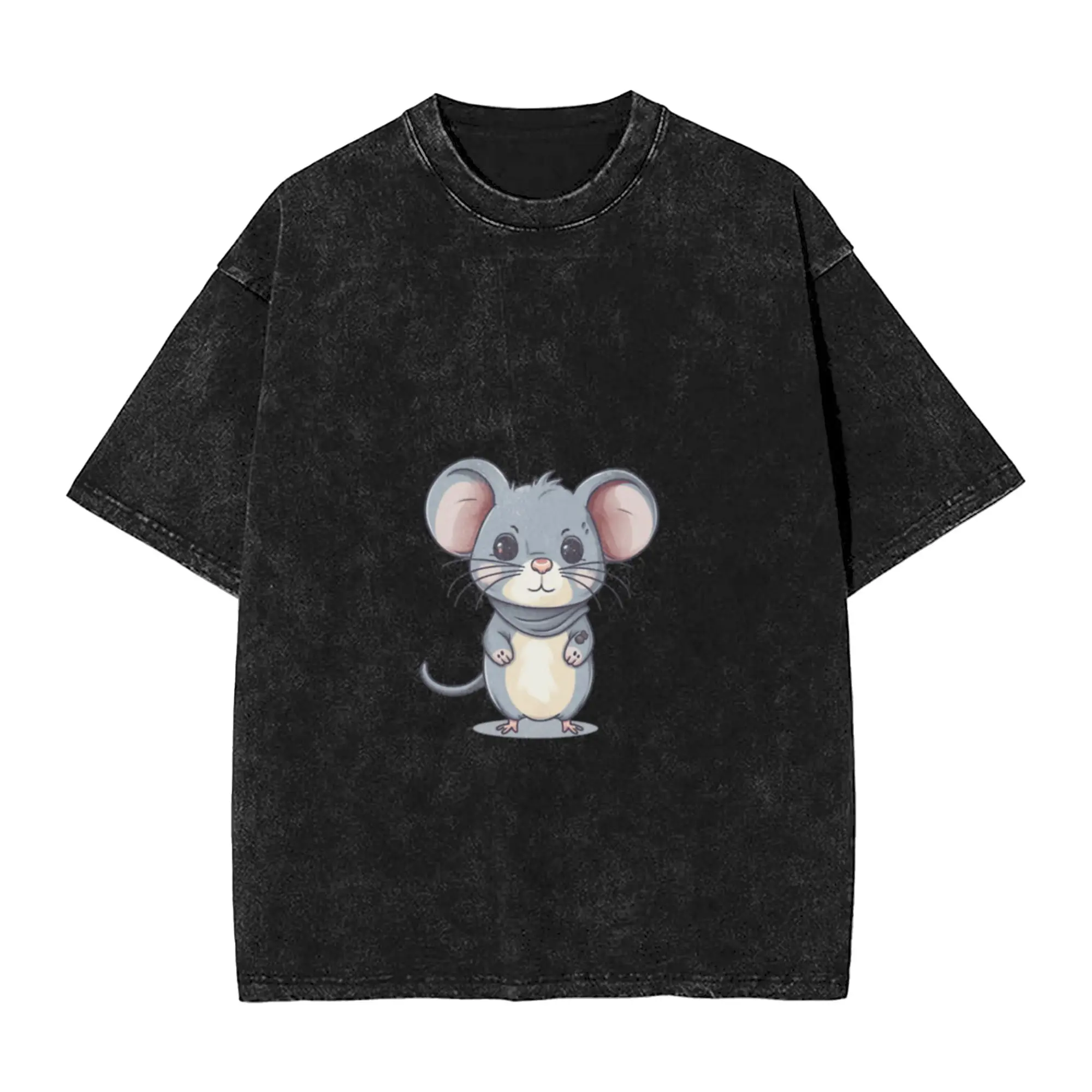LITTLE SWEET MOUSE  SHIRT FOR THE SUMMER  OR AS A GIFT Trendy A T-Shirt Oversized Short Sleeve Men's Women's Cotton Tees Tops