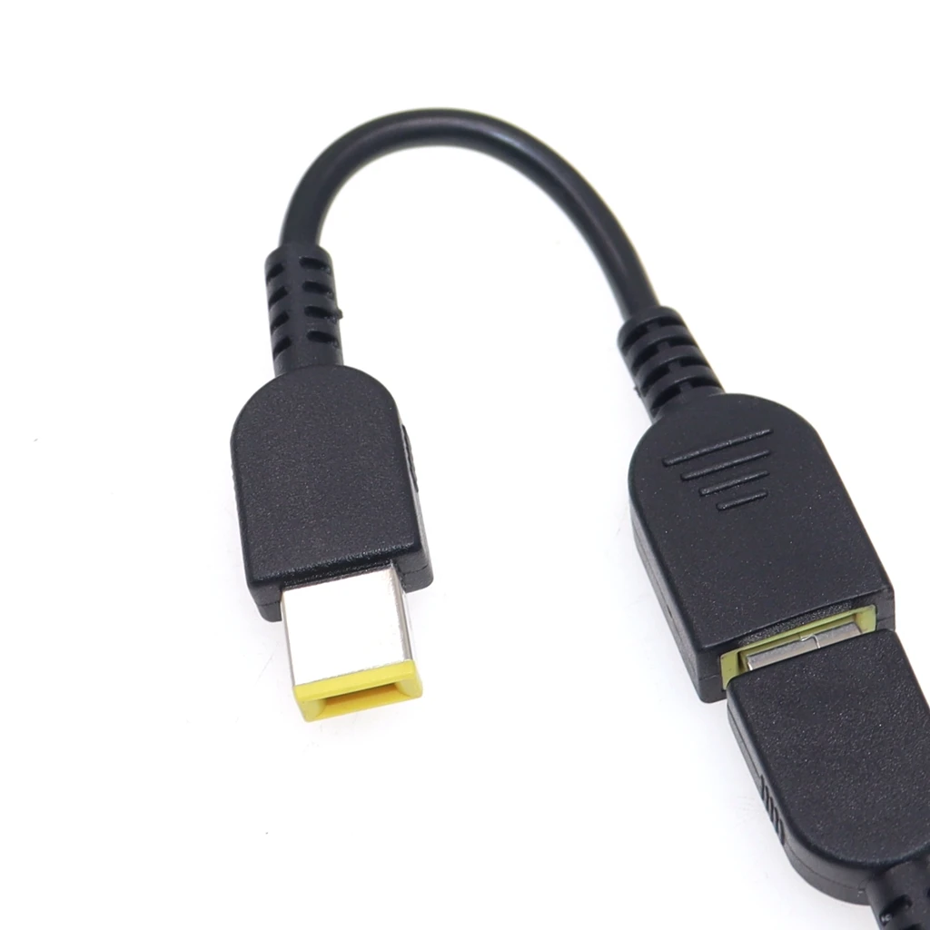 تيار مستمر مربع قابس USB محول طاقة ذكر إلى أنثى ، موصل كابل محول ، سلك تمديد لينوفو ثينك باد ، محول شاحن