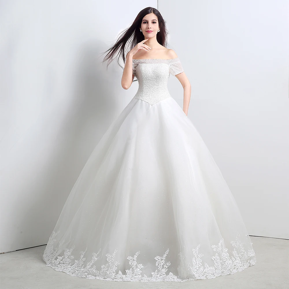 Customized Strapless Lace A-line Off Shoulder Beaded Платье Корейский Стиль Kleider Damen Elegant فساتين سهره Prom Dresses Abiti