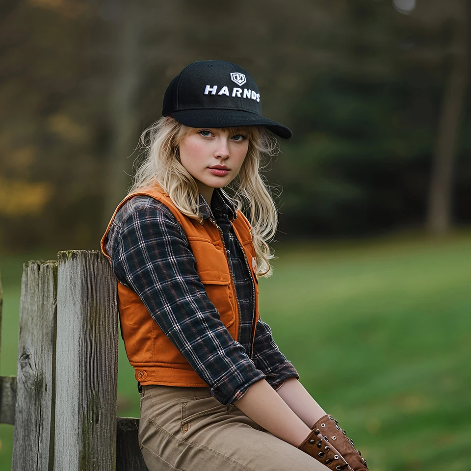 

Harnds HH2401 Original Classic 100% Cotton Hat Outdoor Sports Cap Baseball Cap Dad Hat with Adjustable Buckle