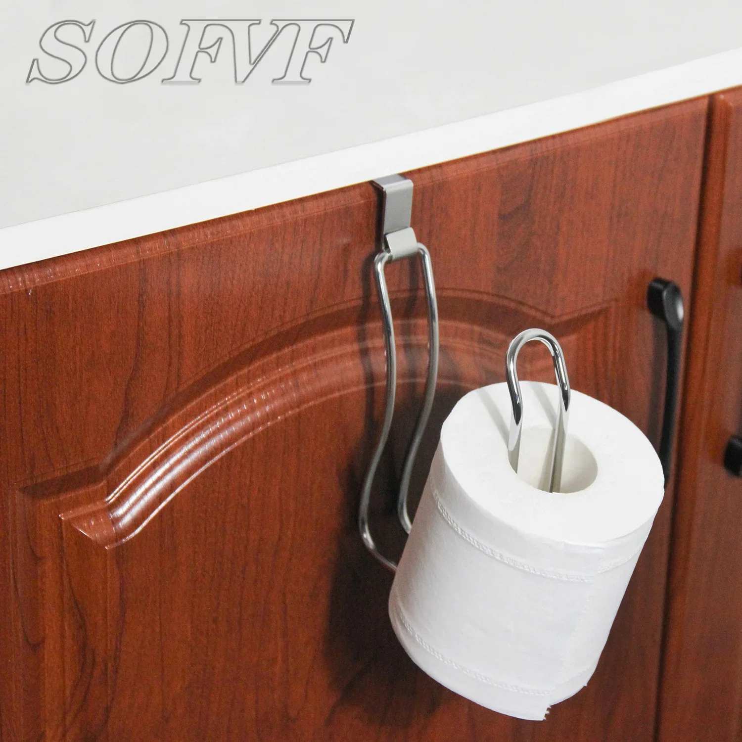 1 buah tempat tisu toilet besi tempa, tempat tisu gulung besi tempa, tempat tisu dinding kamar mandi.