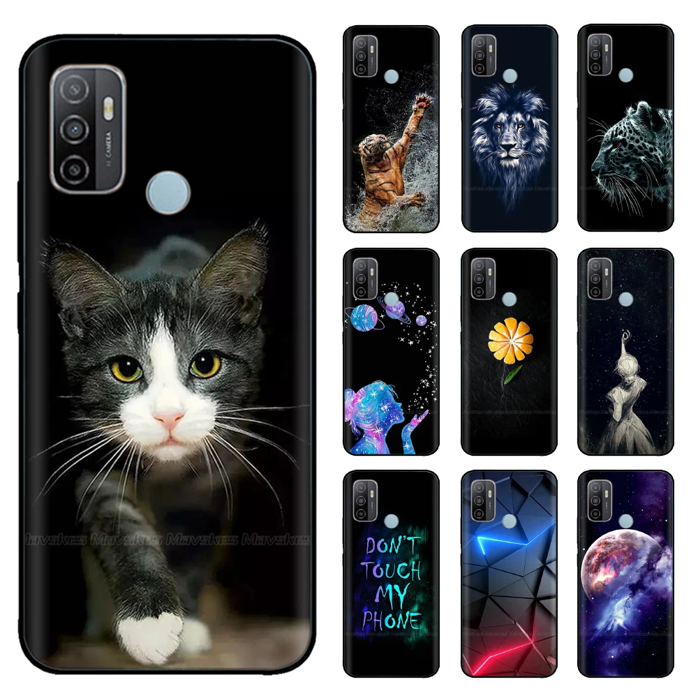 For Oppo A53 Case A53s Soft TPU Phone Back Case for OPPO A53S A32 OPPOA53 A 53 Cases Soft Silicone Bumper Shockproof Shell Cover
