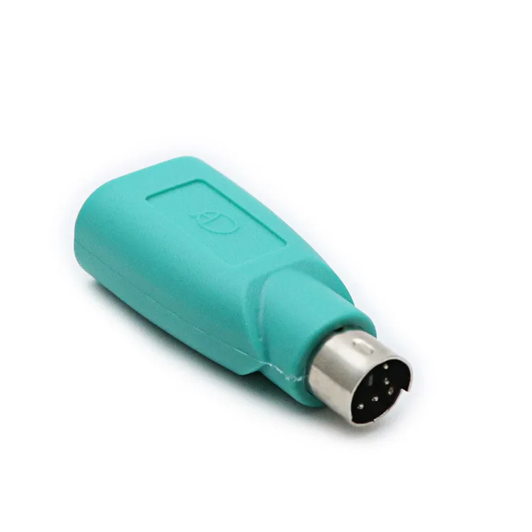 High Quality Purple +Green Converter Keyboard Mouse PS2 PS/2 To USB Adapter Converter For Usb Keyboard Mouse Accessories