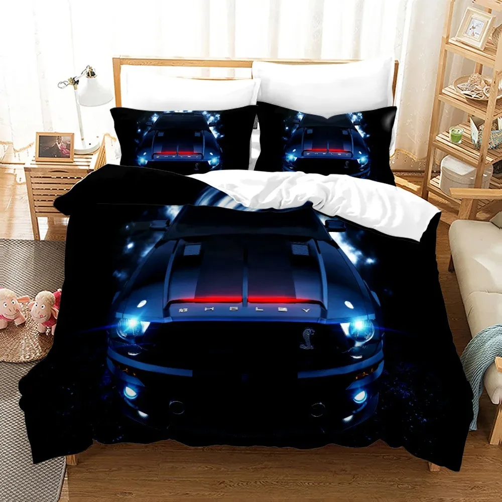 Lamborghini car series duvet cover handsome set soft home textile 100% polyester 3D digital printing teenage bedding set