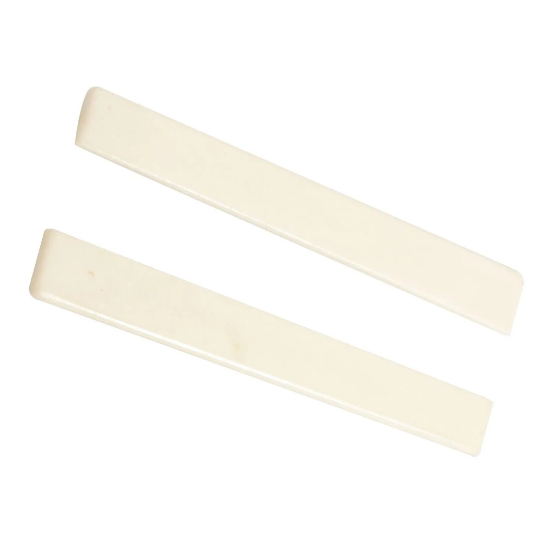 2 Pcs Spare Part Beige Plastic Bridge Saddle Nut for Classical Guitar