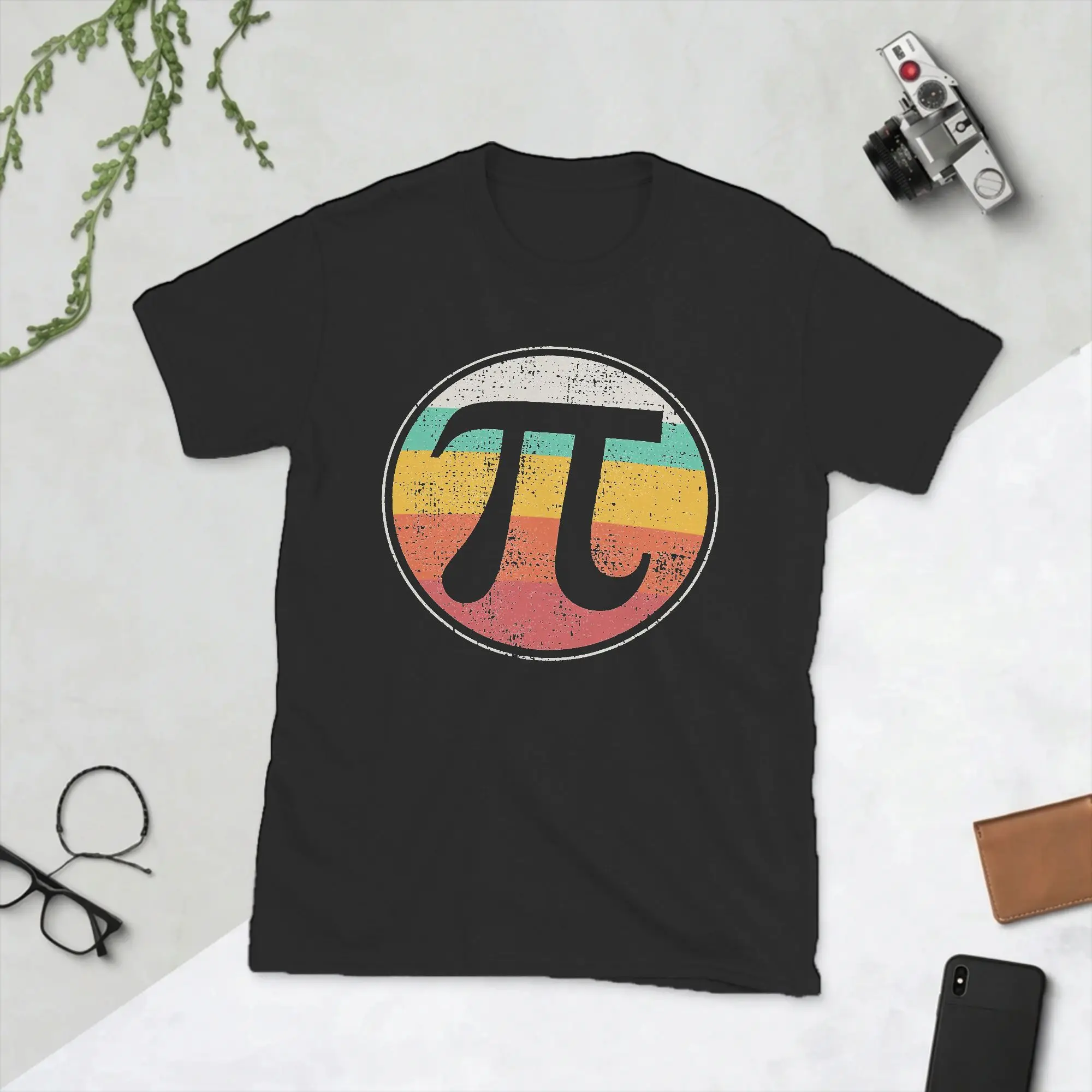 Leisure Pi Day T-Shirts for Men Round Collar Cotton T Shirt Math Pie Mathematics School Student Geek Short Sleeve Tees Clothing